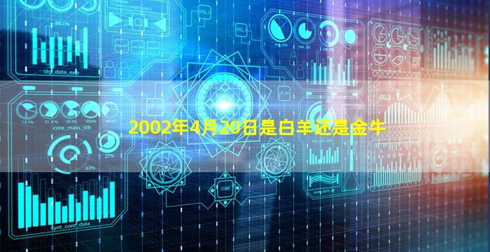 2002年4月20日是白羊还是金牛