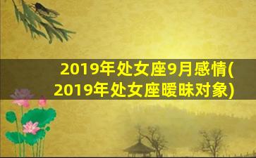 2019年处女座9月感情(2019年处女座暧昧对象)