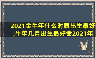 2021金牛年什么时辰出生最好,牛年几月出生最好命2021年