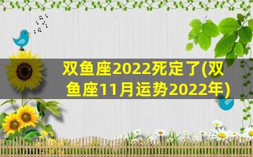 双鱼座2022死定了(双鱼座11月运势2022年)