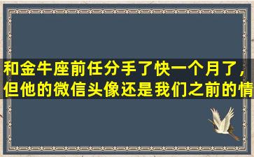 和金牛座前任分手了快一个月了，但他的微信头像还是我们之前的情侣头