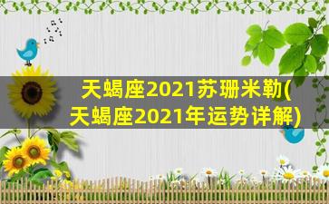 天蝎座2021苏珊米勒(天蝎座2021年运势详解)