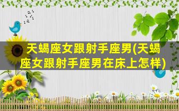 天蝎座女跟射手座男(天蝎座女跟射手座男在床上怎样)