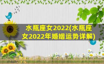 水瓶座女2022(水瓶座女2022年婚姻运势详解)