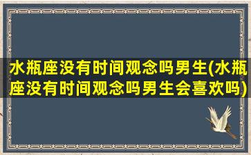 水瓶座没有时间观念吗男生(水瓶座没有时间观念吗男生会喜欢吗)