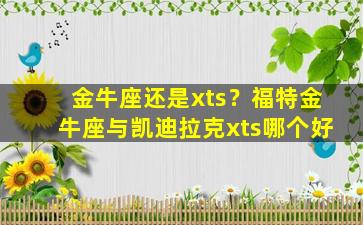 金牛座还是xts？福特金牛座与凯迪拉克xts哪个好